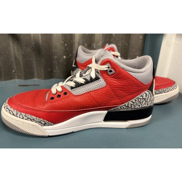 Nike Air Jordan 3 Retro SE Unite Shoes Sneakers Red Cement Men\'s 9.5 main image 6